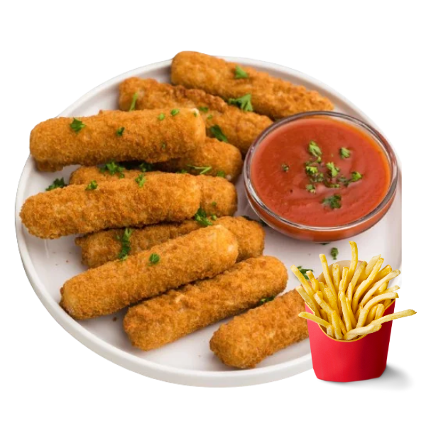 3 MOZZARELLA STICKS + FRIES