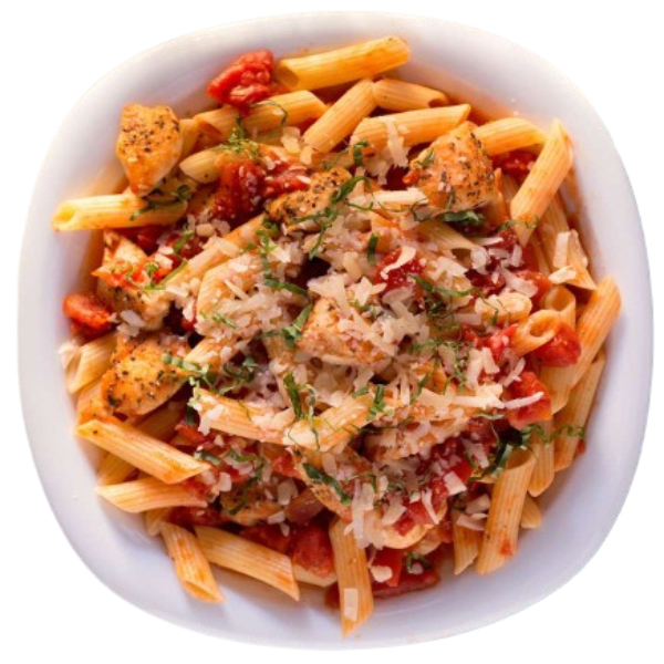 GLUTEN FREE PENNE WITH VEGAN CHEESE